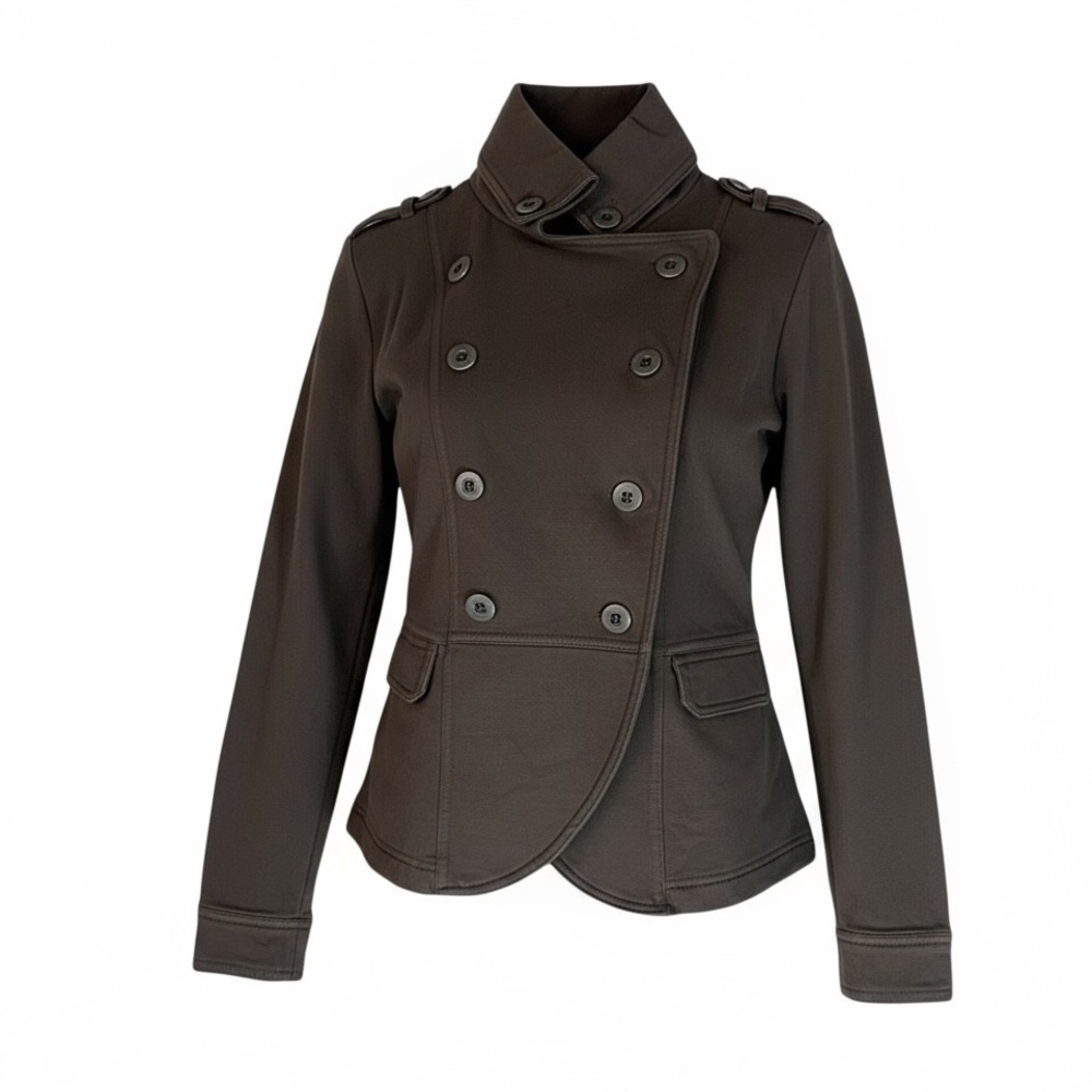 Converse One Star Brown Double Breasted Military Jacket Women’s Small